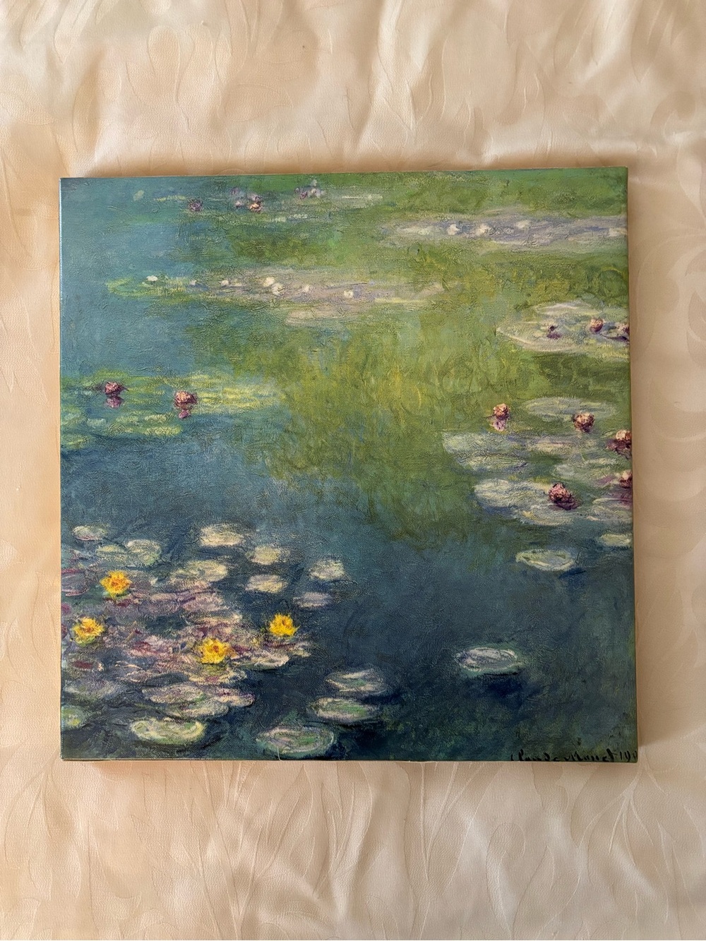 Monet’s Water Lilies on Canvas